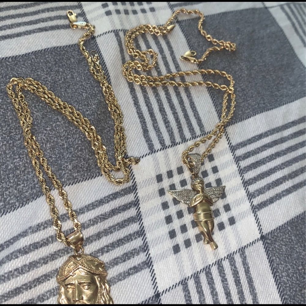GOLD ROPE CHAINS AND PENDANTS - Picture 3 of 5